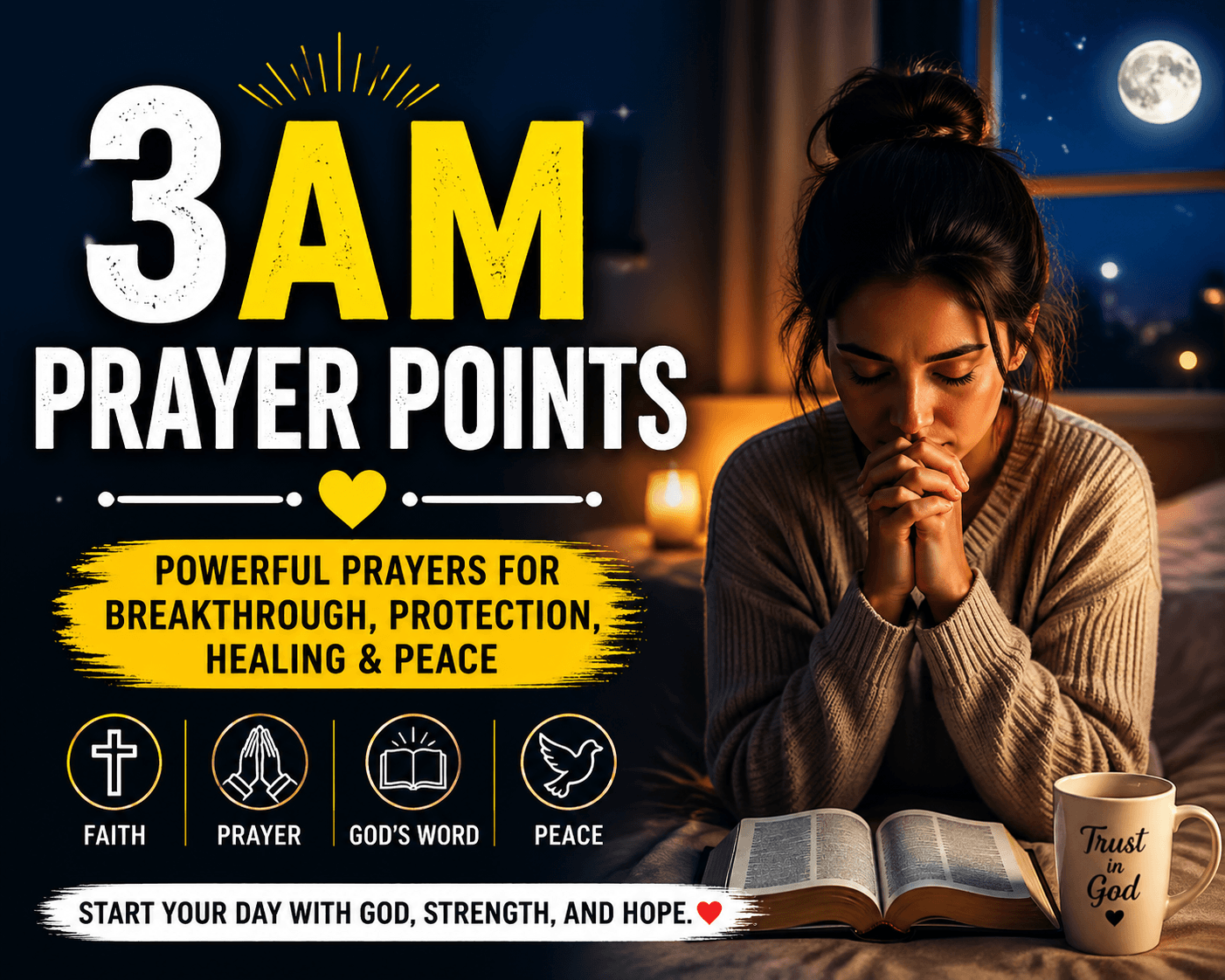Powerful 3 AM Prayer Points for Spiritual Victory