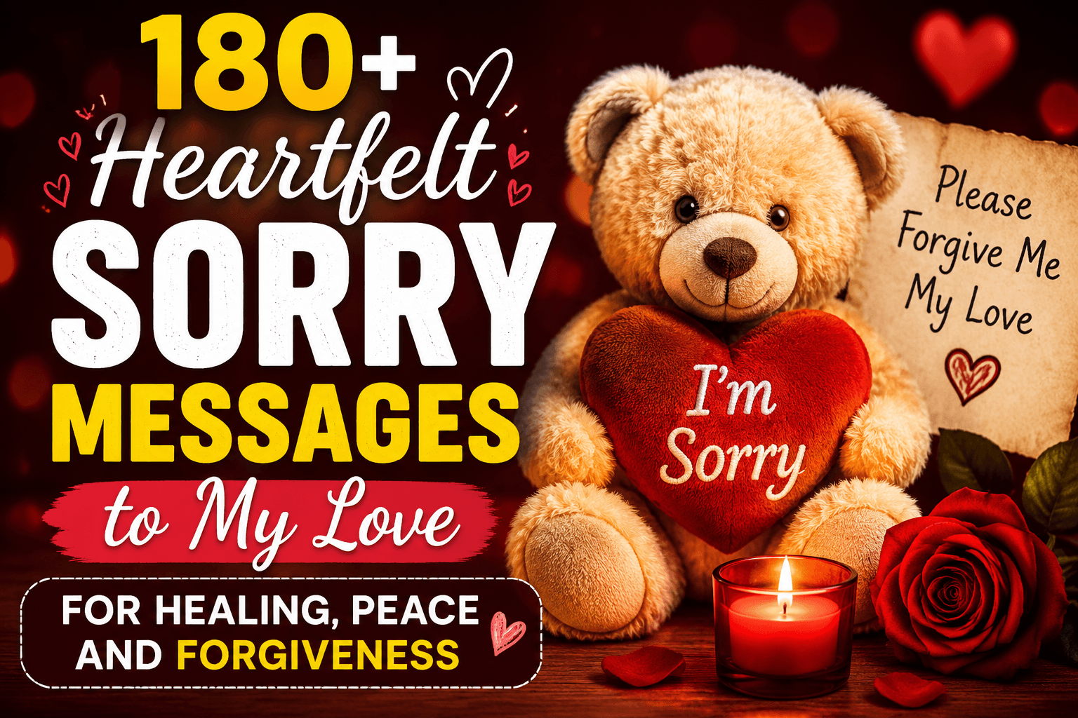 sorry messages to my love