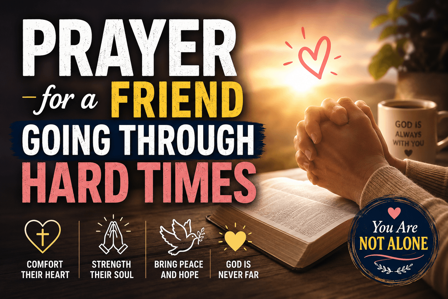 prayer for a friend going through hard times
