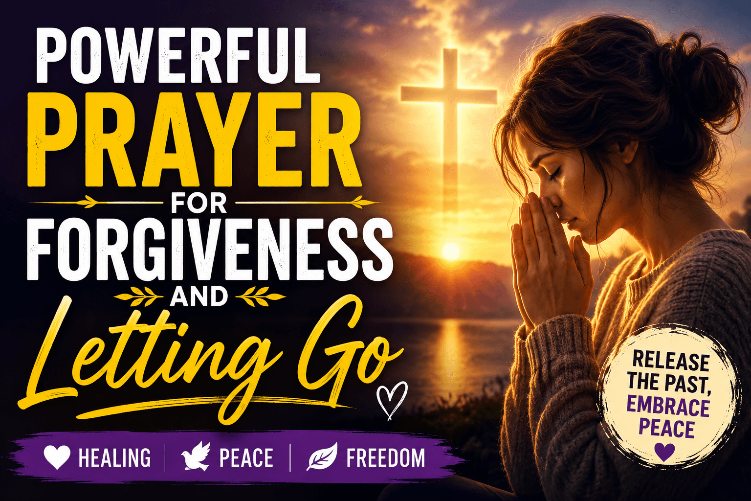 prayer for forgiveness and letting go
