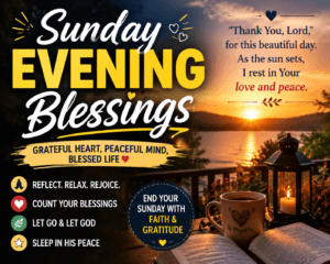 sunday evening blessings