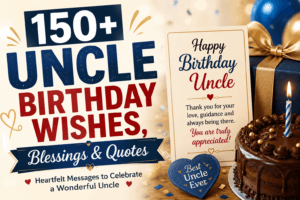 heartfelt uncle birthday wishes and blessings