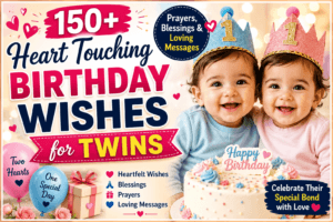 heart touching birthday wishes for twins