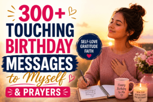 touching birthday message to myself