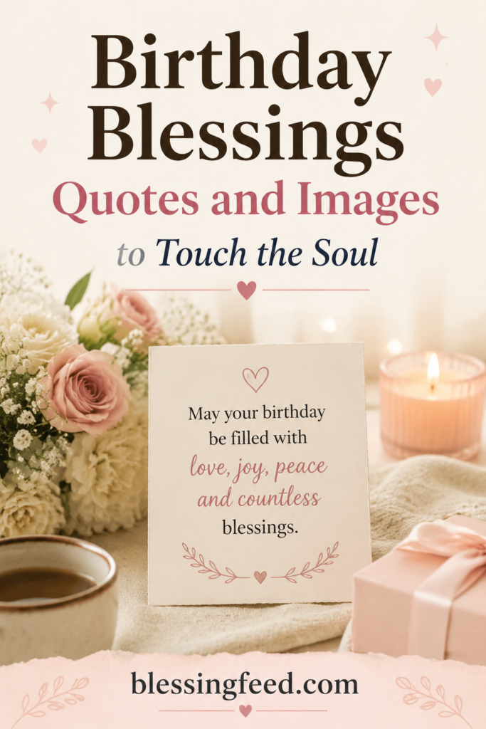 Birthday blessings quotes and images with heartfelt wishes to touch the soul