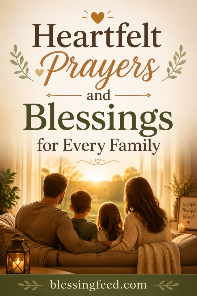 Heartfelt prayers and blessings for every family