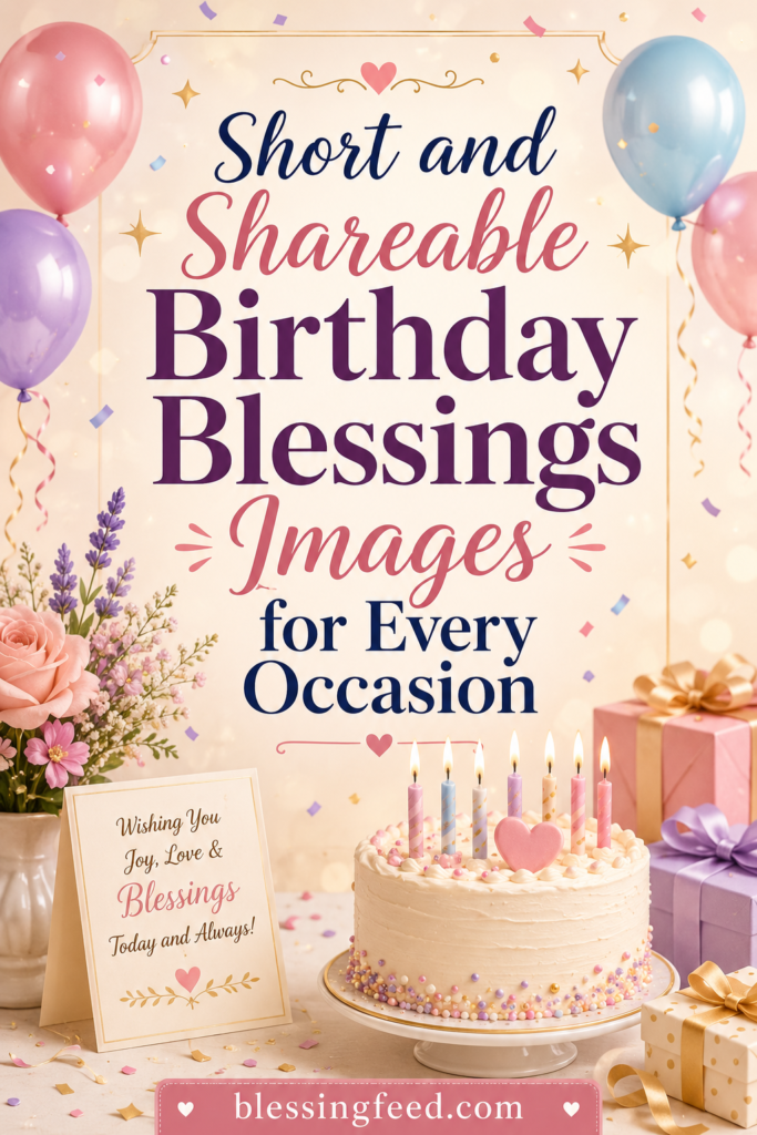 Short and Shareable Birthday Blessings Images for Every Occasion