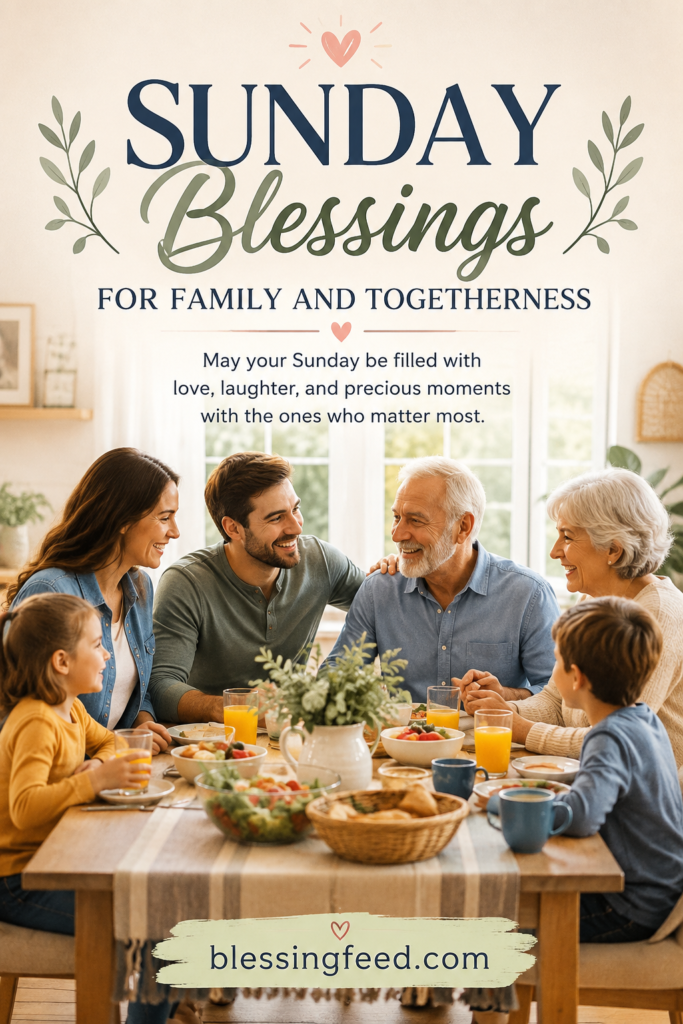 Sunday blessings for family and togetherness