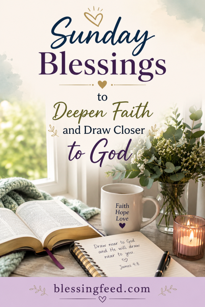 Sunday blessings to deepen faith and draw closer to God