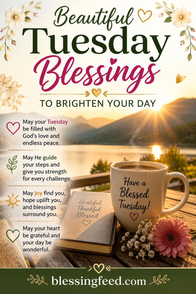 Beautiful Tuesday blessings to brighten your day