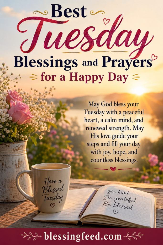 Best Tuesday blessings and prayers for a happy day
