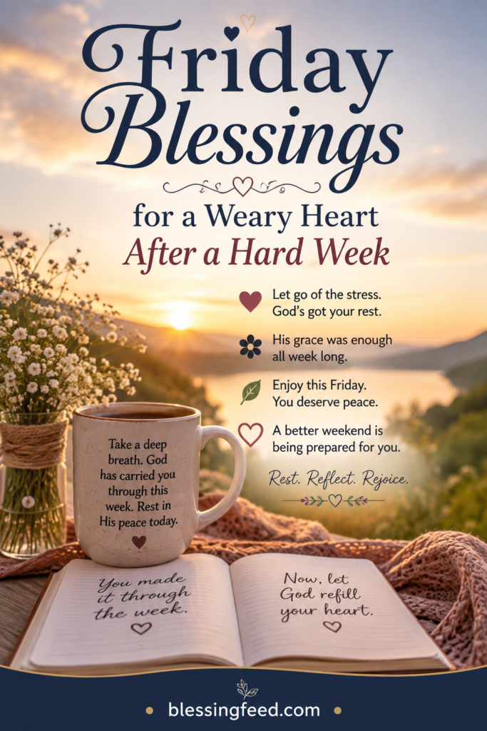 Friday blessings for a weary heart after a hard week