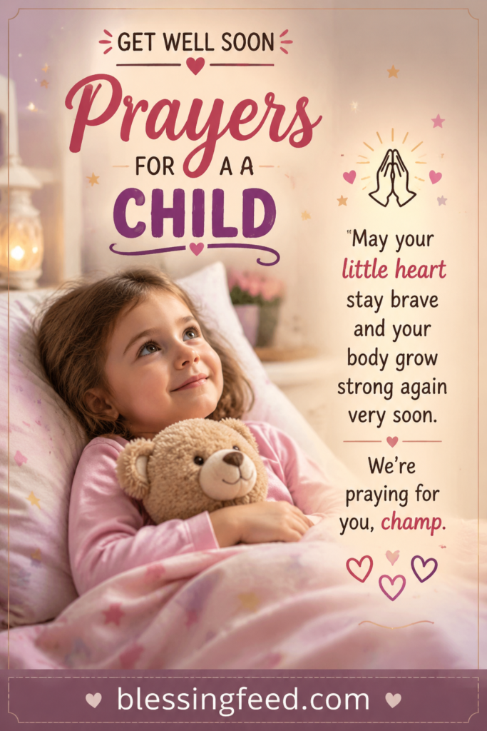 get well soon prayer for child