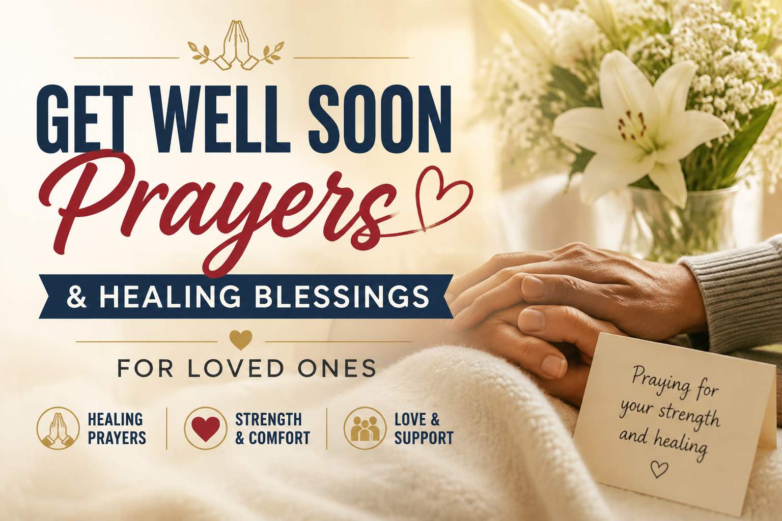get well soon prayers and healing blessings