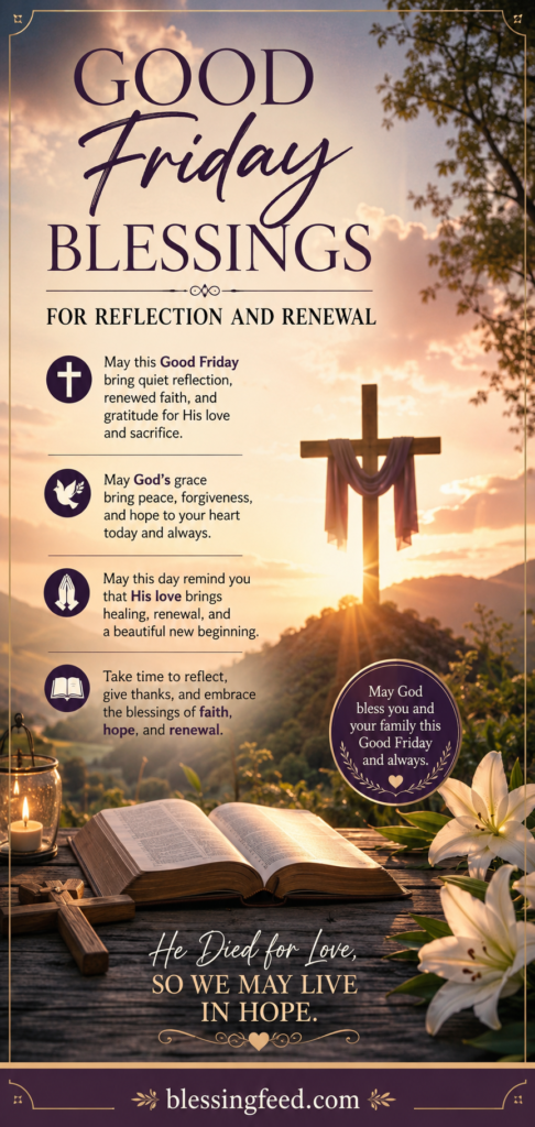 Good Friday blessings for reflection and renewal