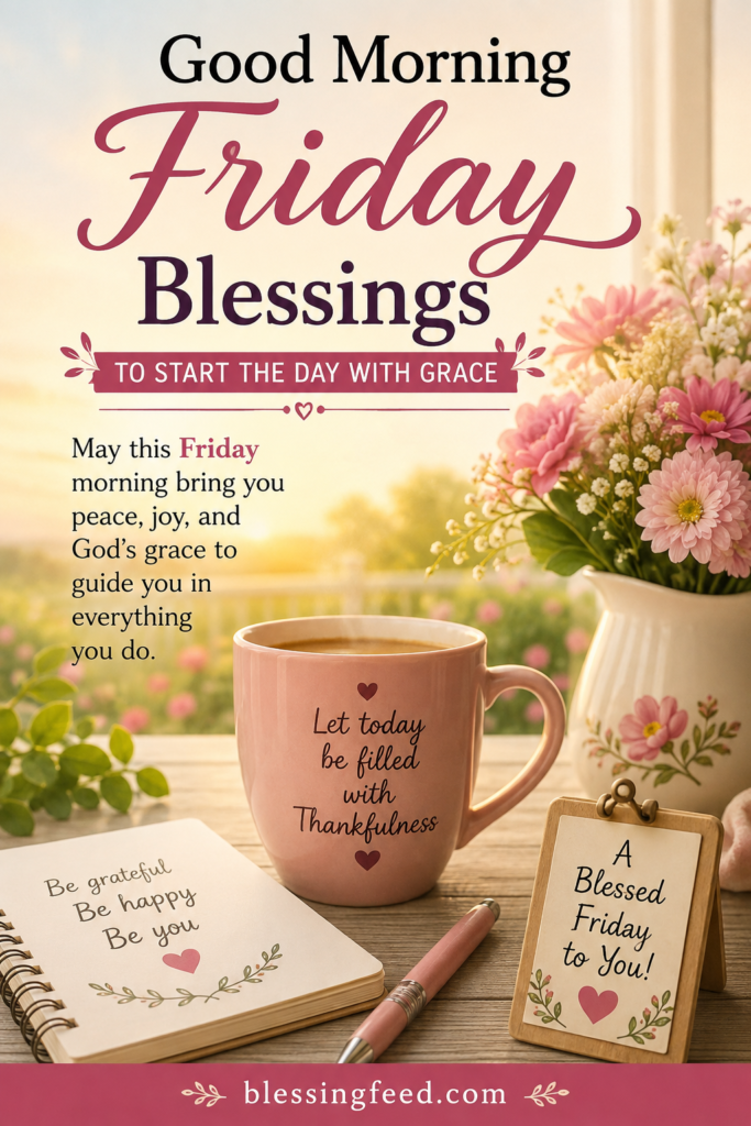 Good morning Friday blessings to start the day with grace