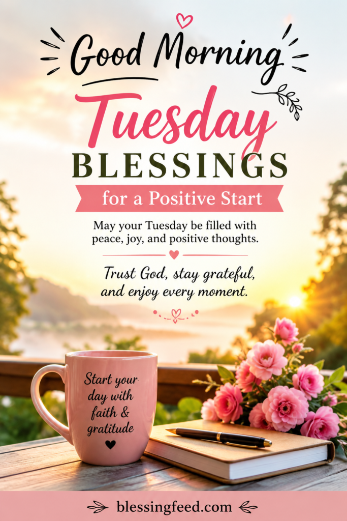 Good morning Tuesday blessings for a positive start