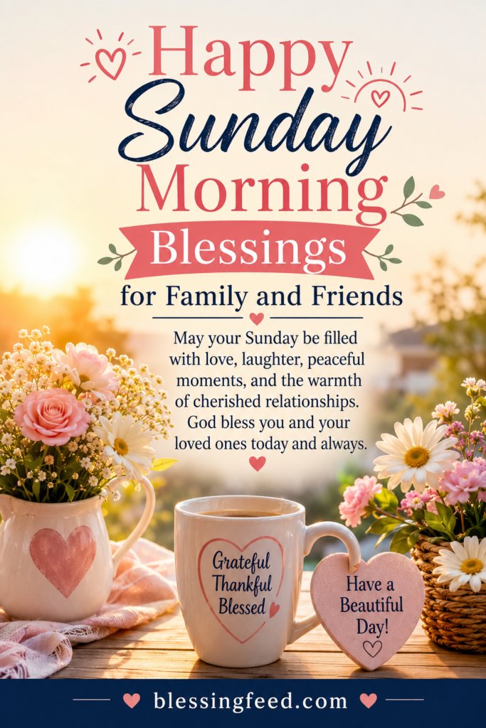 Happy Sunday morning blessings for family and friends