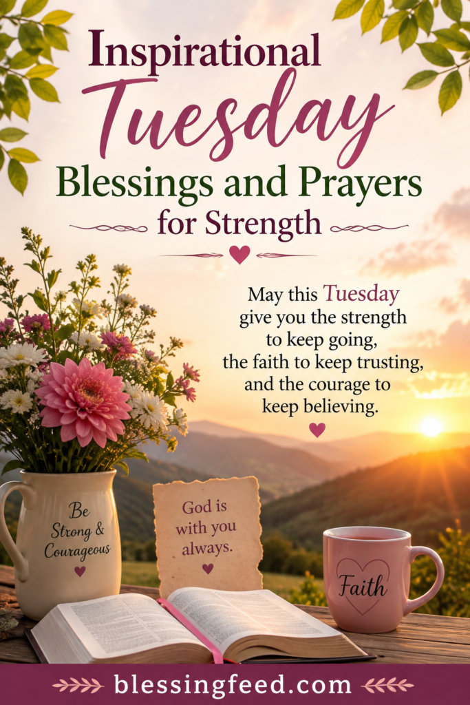 Inspirational Tuesday Blessings and Prayers for Strength