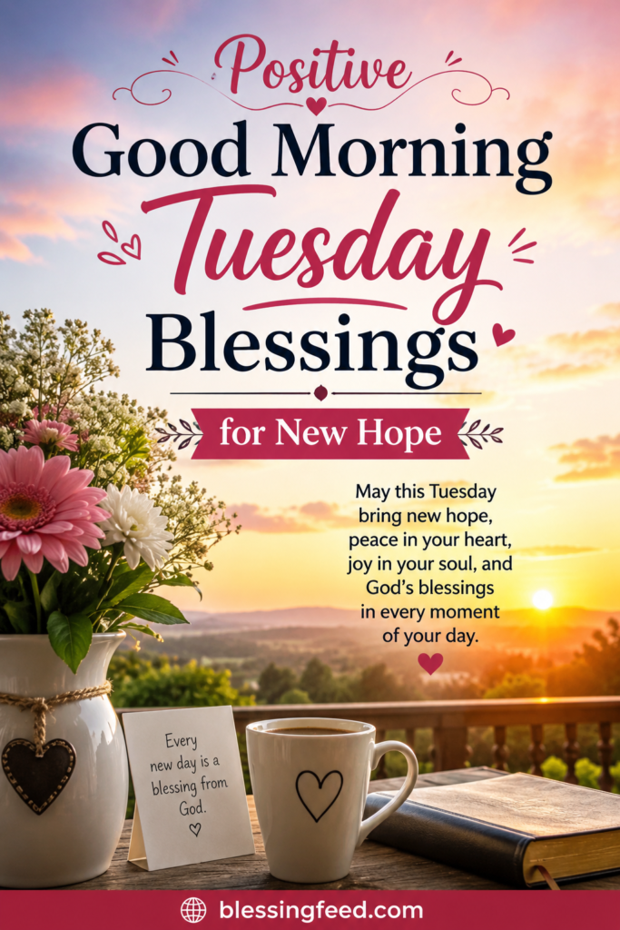 Positive Good Morning Tuesday blessings for new hope