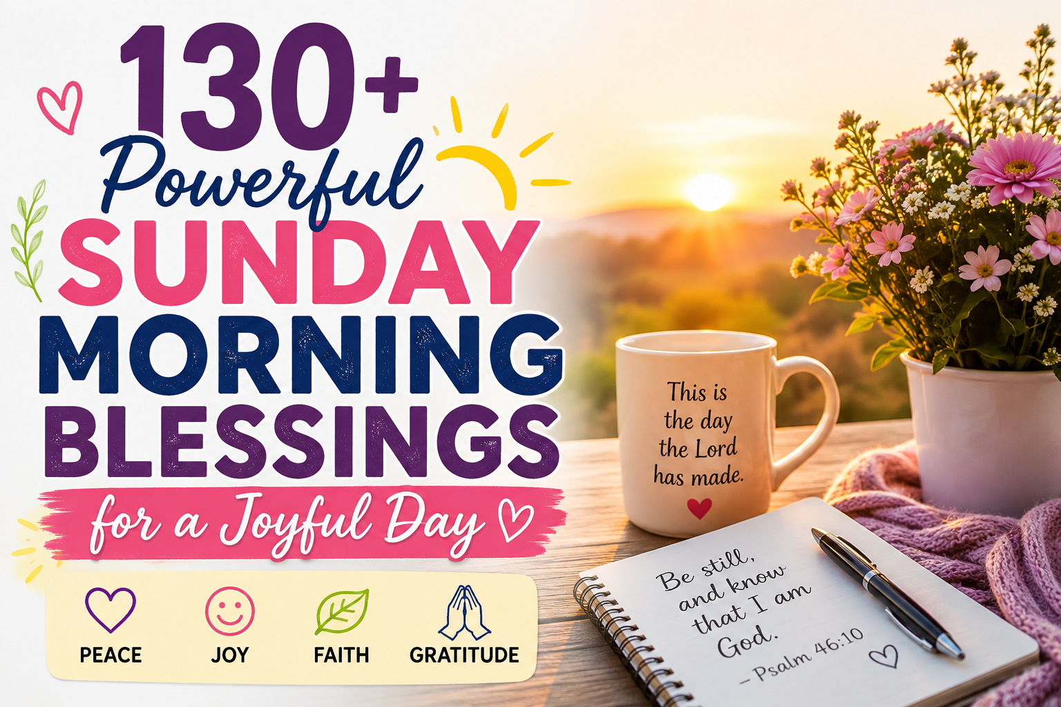 Powerful Sunday morning blessings for a joyful day