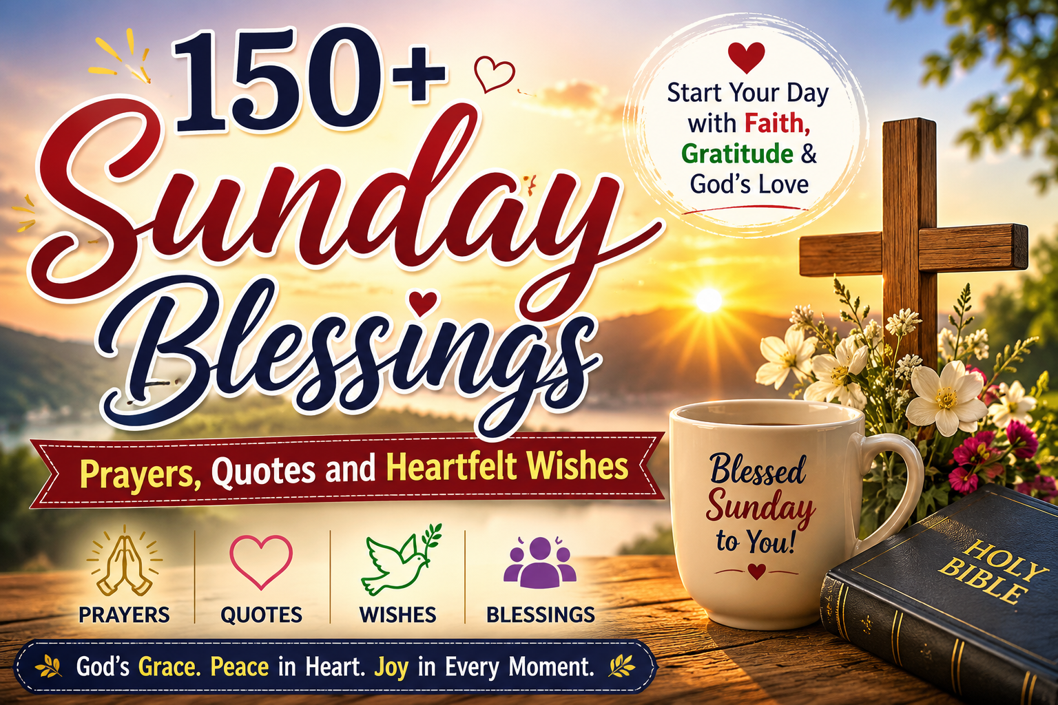 150+ Sunday Blessings Prayers Quotes and Heartfelt Wishes